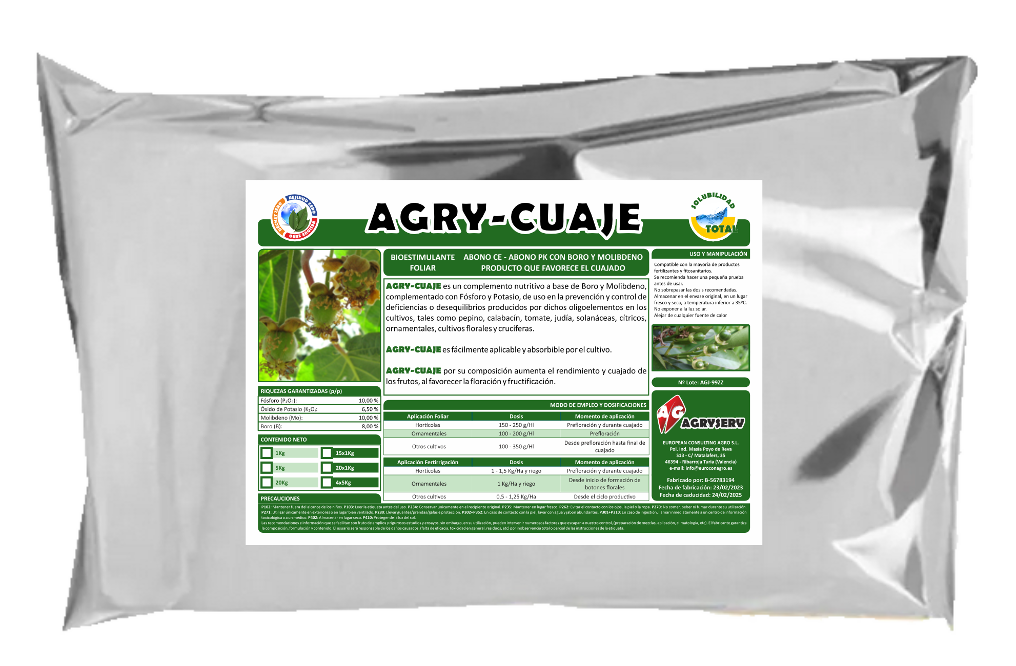 Envase AGRY-CUAJE