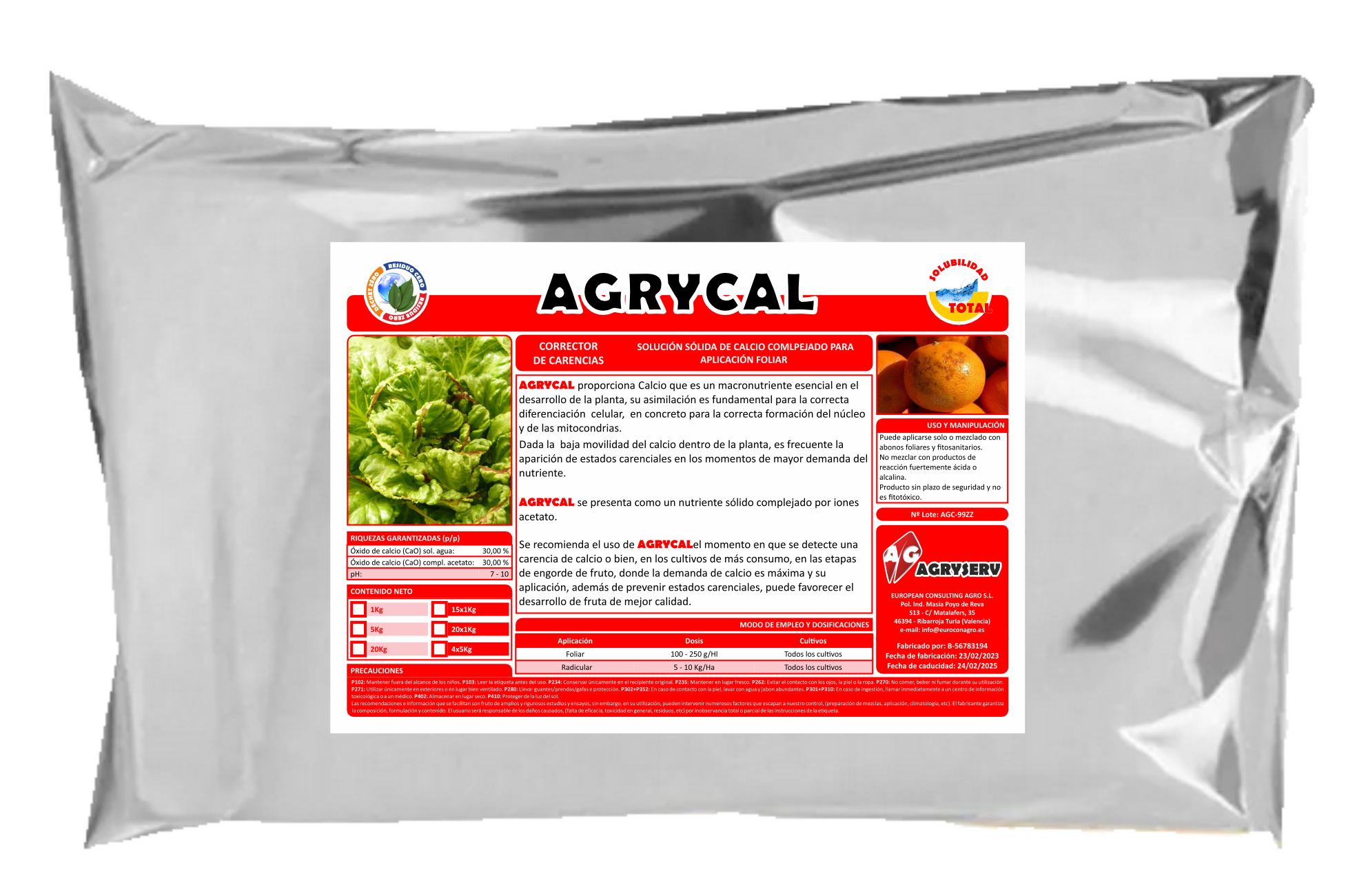 Envase AGRYCAL