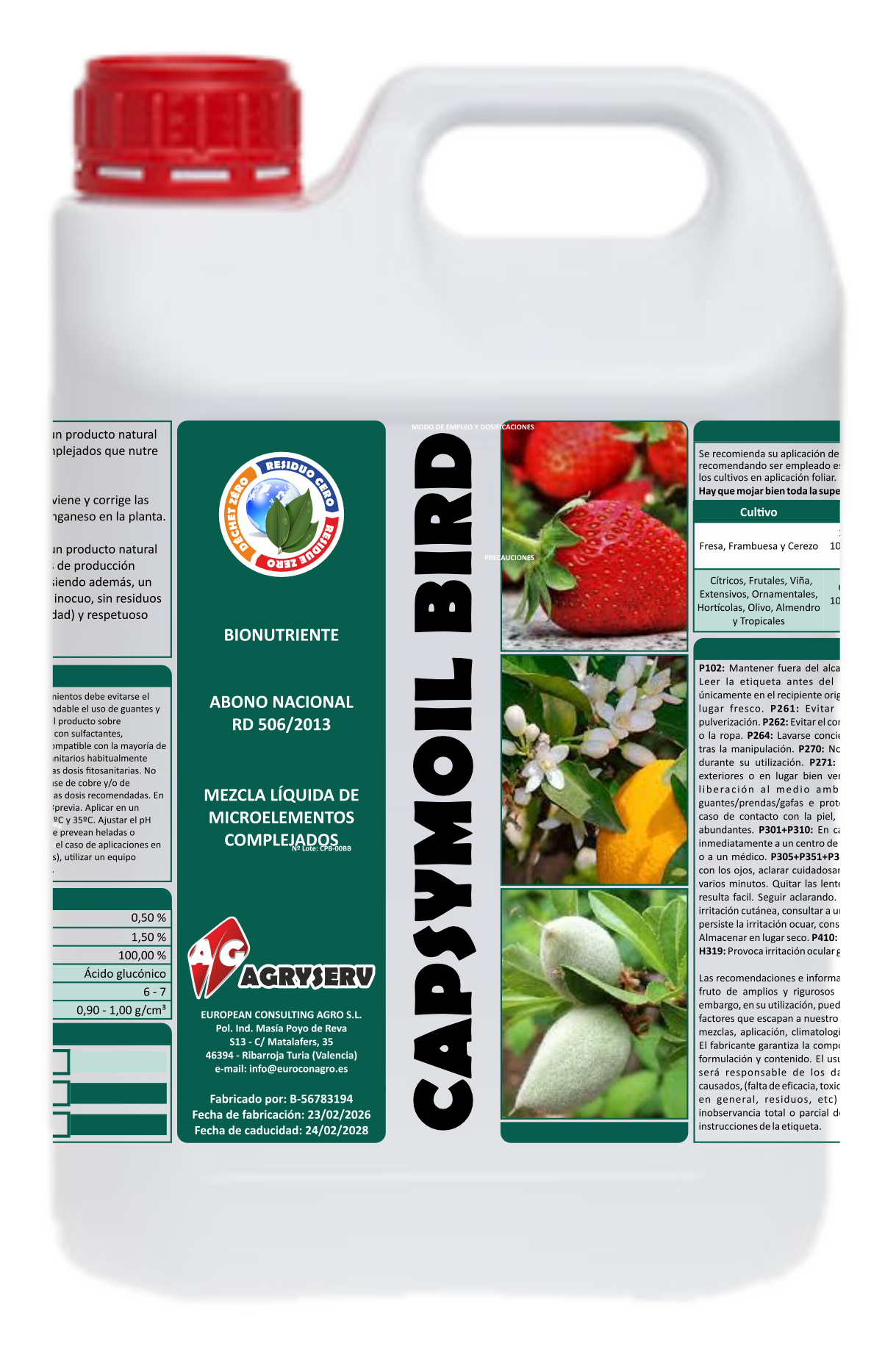 Envase CAPSYMOIL BIRD