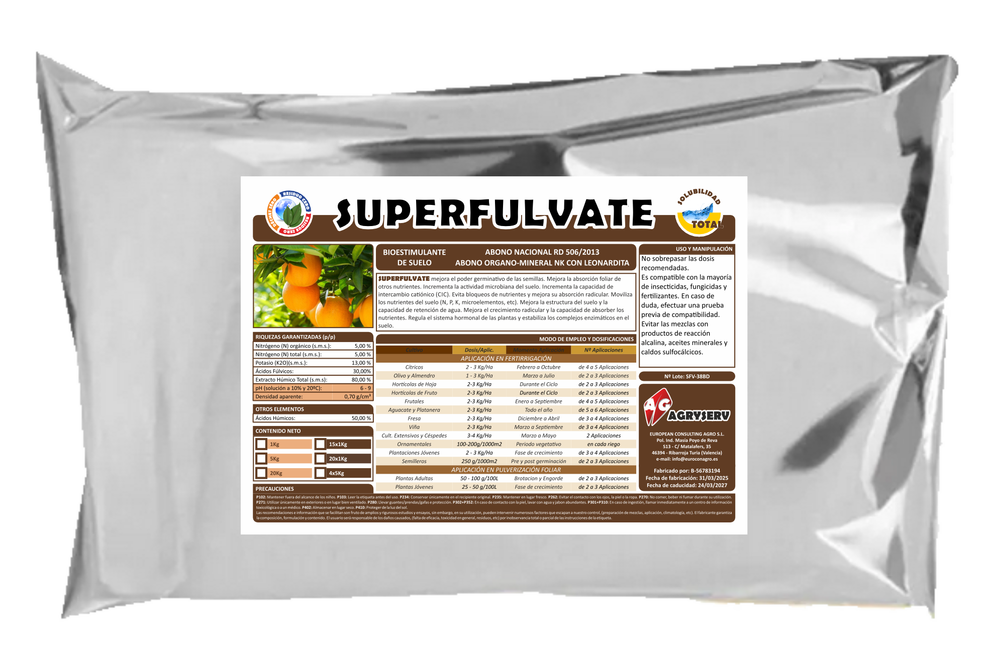 Envase SUPERFULVATE