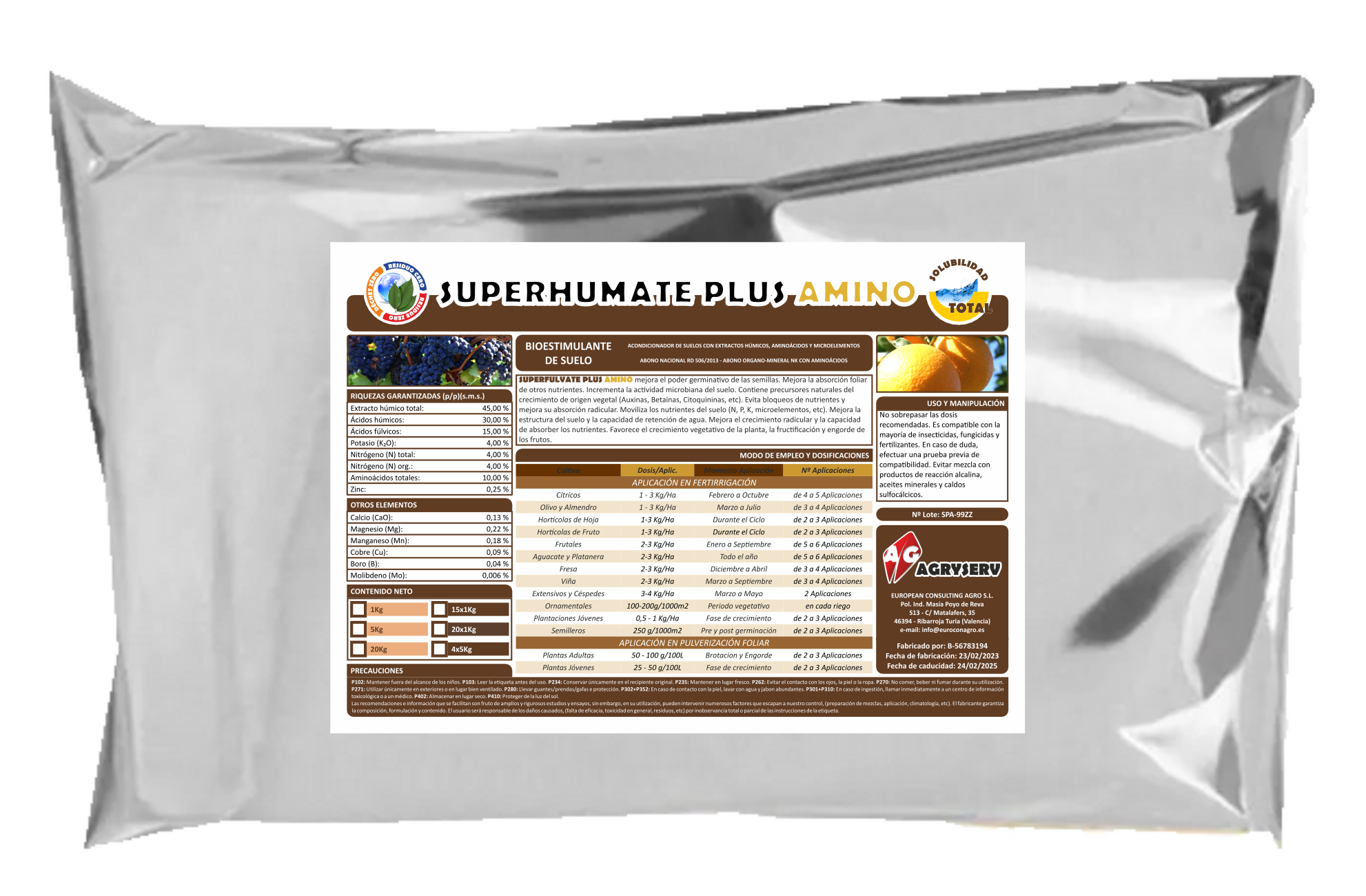 Envase SUPERFULVATE PLUS AMINO