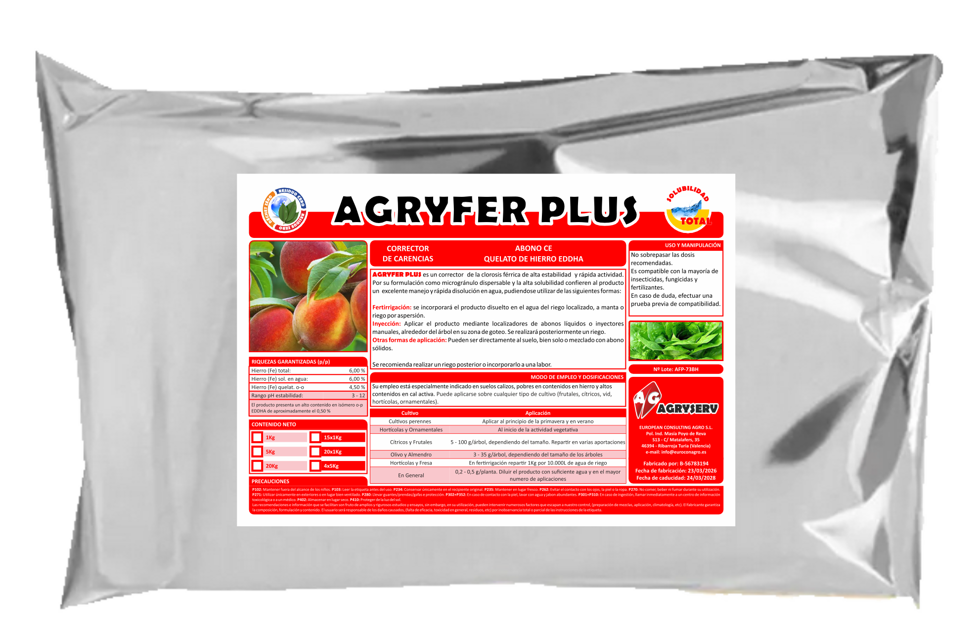 Envase AGRYFER PLUS