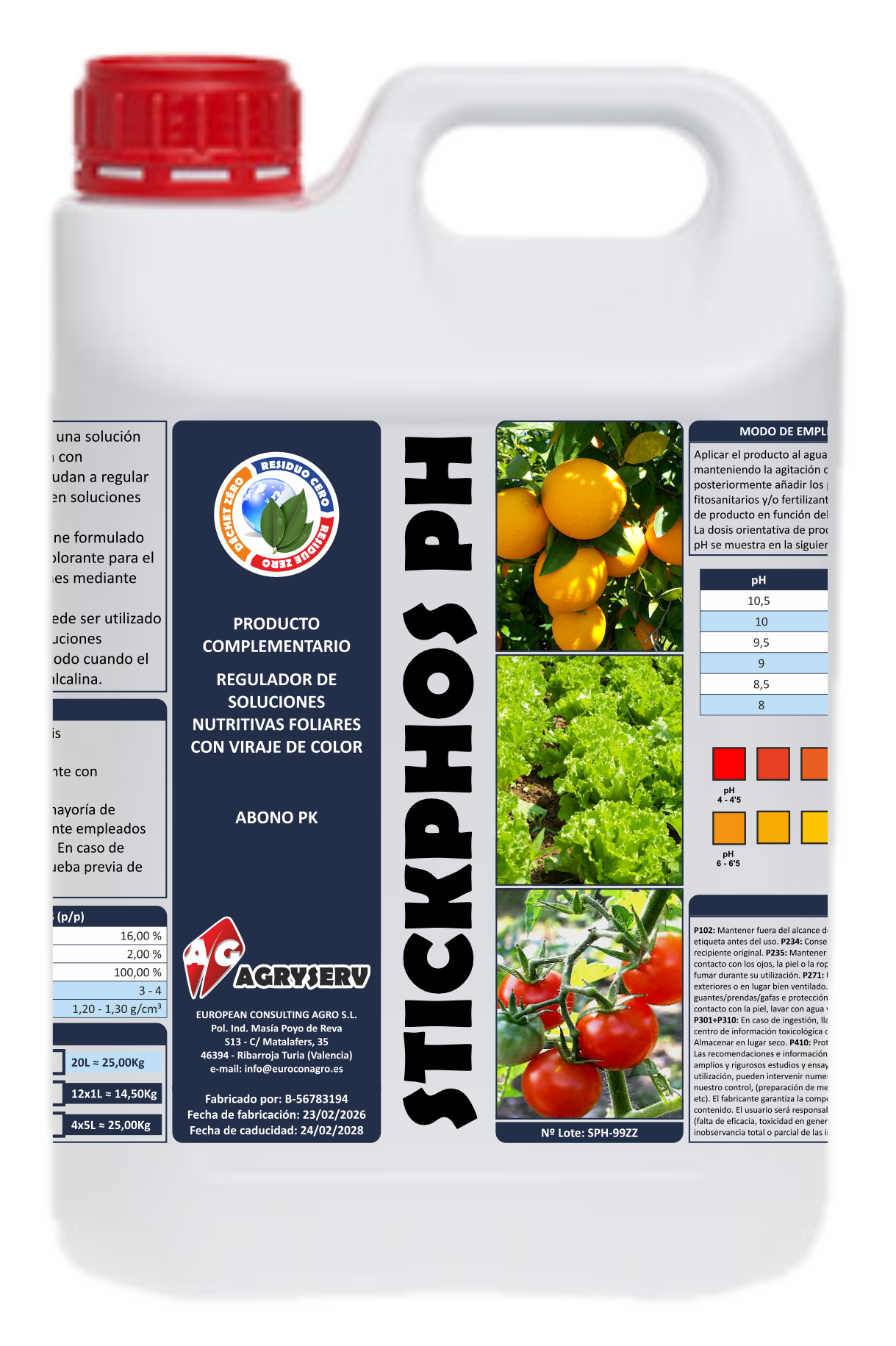 Envase STICKPHOS PH